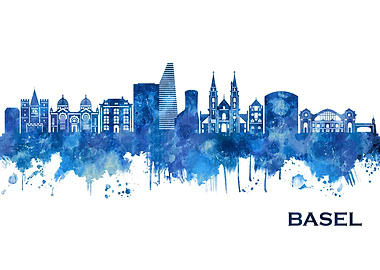 Basel Switzerland Skyline