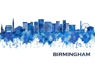 Birmingham England Skyline