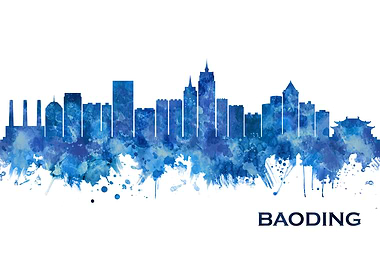 Baoding China Skyline Blue