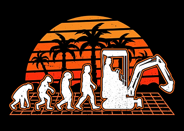 Excavator Evolution Retro