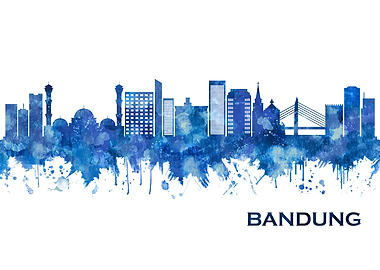 Bandung Indonesia Skyline
