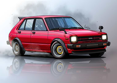 Toyota Starlet KP61 Art