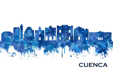 Cuenca Spain Skyline Blue