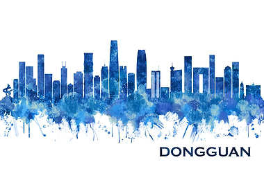 Dongguan China Skyline