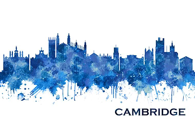 Cambridge England Skyline