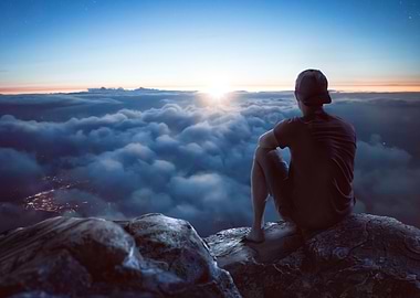 Sunrise Above The Clouds