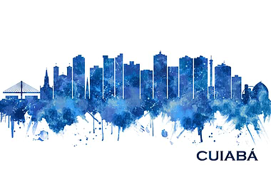 Cuiaba Brazil Skyline Blue