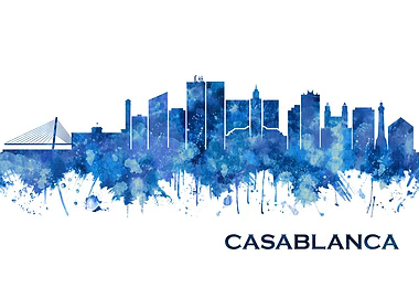 Casablanca Morocco Skyline