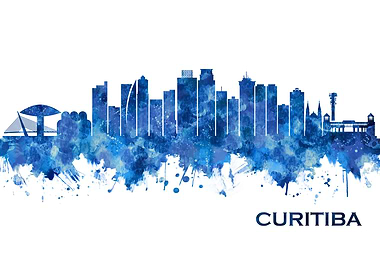 Curitiba Brazil Skyline