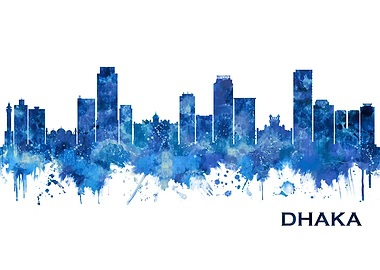 Dhaka Bangladesh Skyline