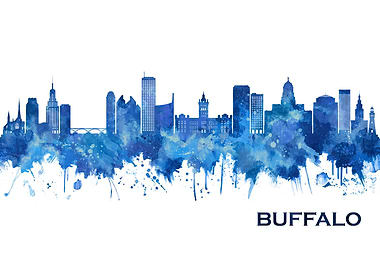 Buffalo New York Skyline