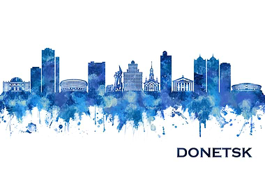 Donetsk Ukraine Skyline