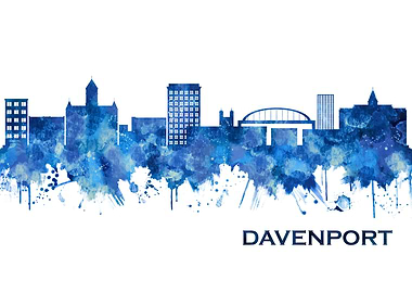 Davenport USA Skyline Blue