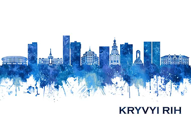 Kryvyi Rih Ukraine Skyline