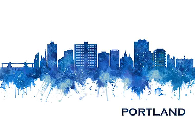 Portland Maine Skyline
