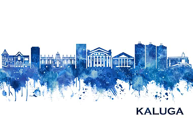 Kaluga Russia Skyline Blue