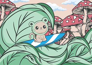 Cottagecore Kawaii Cat