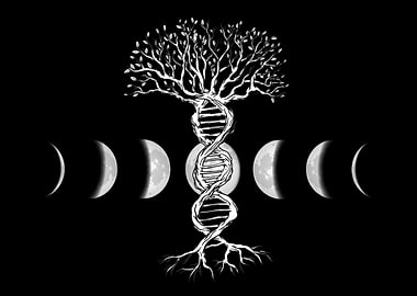 DNA tree of life moon