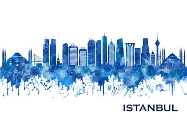 Istanbul Turkey Skyline