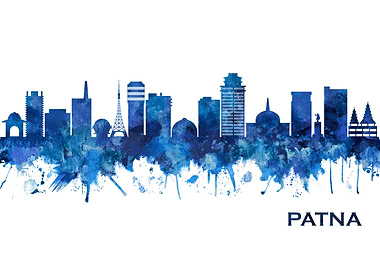 Patna Bihar Skyline Blue