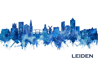 Leiden Netherlands Skyline
