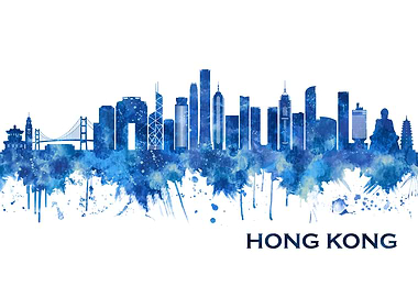 Hong Kong China Skyline