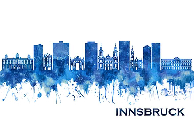 Innsbruck Austria Skyline