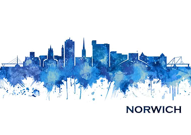 Norwich England Skyline