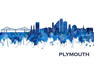 Plymouth England Skyline