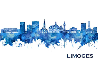 Limoges France Skyline