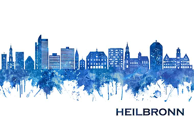 Heilbronn Germany Skyline