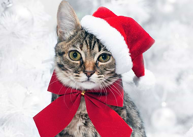 Christmas cat
