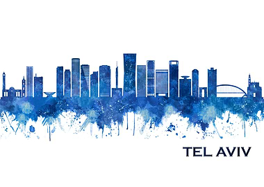 Tel Aviv Israel Skyline