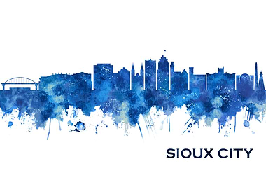 Sioux City Iowa Skyline