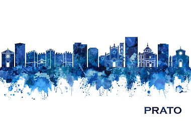Prato Italy Skyline Blue