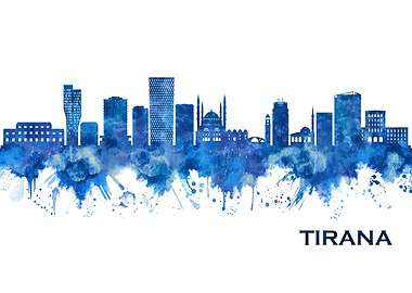 Tirana Albania Skyline