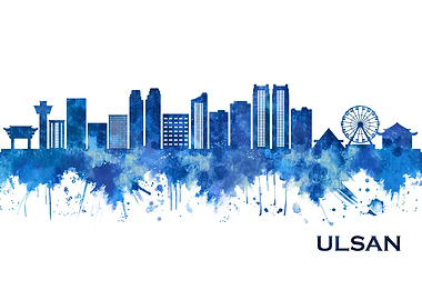 Ulsan South Korea Skyline