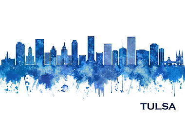 Tulsa Oklahoma Skyline