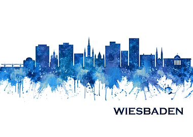 Wiesbaden Germany Skyline
