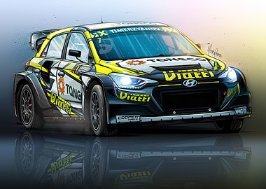 Hyundai i20N Super Car Art