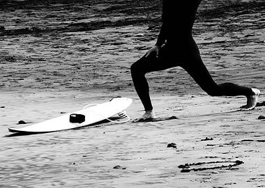 Surfer Black White Vibes 3