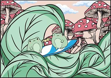 Cottagecore Kawaii Frog