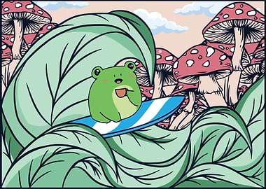 Cottagecore Kawaii Frog