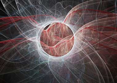 red white eye of god