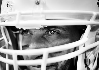 The eyes of a footballer