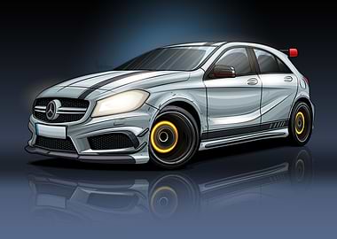 Merc A45 AMG Artwork