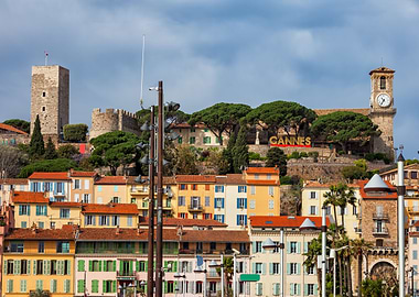 Cannes Old Town In France