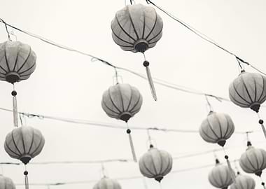 White Lampions In Vietnam