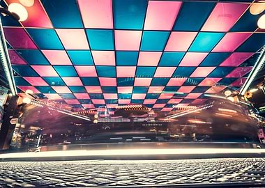 Retro style kids carousel