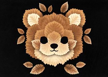 Bear of leaves